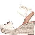 thumbnail image 3 of Womens MICHAEL Michael Kors Kit Closed Wedge Sandals - Natural/Acorn, 3 of 7