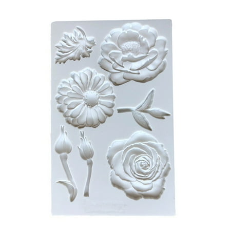 

✪ Rose Peony Flowers Leaves Silicone Mold DIY Cake Decor Pastry Baking Tools
