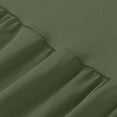 thumbnail image 6 of ZHOGXU Women's Casual Dress Long Sleeve Round Neck Solid Color Comfortable Relaxed Fit Stretchy Dresses For Daily Wear Home Beach,Army Green,L, 6 of 9