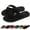 Black, variant on EKVAHL Men's Classic Flip Flops Comfort Beach Sandals with Arch Support Lightweight EVA Slides for Beach Gym Pool, Non-Slip Casual Shoes Slippers