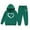 1#Dark Green, variant on Byoo Toddler Girls Tracksuit Heart Print Hoodie Sweatpants Outfits Child Kids Casual Sweatsuit
