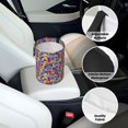 thumbnail image 6 of Kdxio The Garden Tricolor Pansy Flower Car Trash Can Garbage Car Accessories Trash Can Car Waste Bin for for Driver and Passenger Any Vehicle, 6 of 7