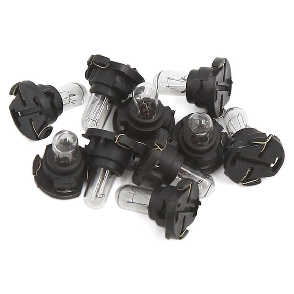 Unique Bargains 10Pcs Yellow T4.7 Dashboard  Indicator Side Light Bulb for Car Internal
