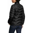thumbnail image 2 of Eddie Bauer Ladies' Chevron Quilted Down Jacket - 1613872 (Medium, Black), 2 of 5