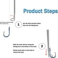 thumbnail image 3 of Fishing Hook Remover Tool,Stainless Steel Hook Extractor Set for Deep Throat Fish, Safe & Easy Unhooking,Multi-Purpose Fishing Gear for Bass, Trout, Camping & Outdoor Activities, 3 of 6