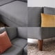 thumbnail image 4 of Sala Esquinera  Easy Living Tenerife Gris en L Tapizada en Tela con Patas Tipo Madera, 4 of 6