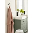 thumbnail image 2 of Amerock Aliso Transitional Double Prong Matte Black Wall Hook, 2 of 9