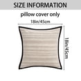 thumbnail image 6 of Unique Bargains Pack of 2 Chenille Herringbone Decorative Cushion Case 18" x 18" Brown, 6 of 6