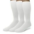 thumbnail image 1 of EMEM Apparel Women's Ladies Opaque Stretchy Nylon Knee High Hosiery Stockings, Trouser Socks, 3-Pairs White, 1 of 5