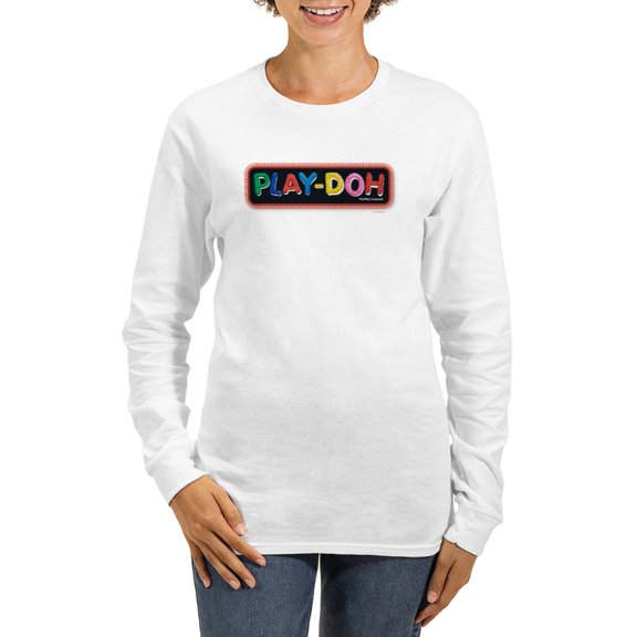 CafePress - Play Doh Stitched Logo Long Sleeve T Shirt - Women's Long Sleeve Graphic Casual T-Shirt