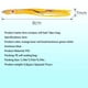 thumbnail image 4 of Toystoory 10pcs Artificial Squid Baits Lure with Luminous Incisive Fish Waterproof Light Night Hook Tackles for Enticement Usage Type1, 4 of 6