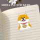 thumbnail image 5 of Lindo Perro Shiba Inu Pegatina 30 pegatinas de perro Shiba Inu, manual creativo, pegatinas Kawaii DIY (naranja), 5 of 7