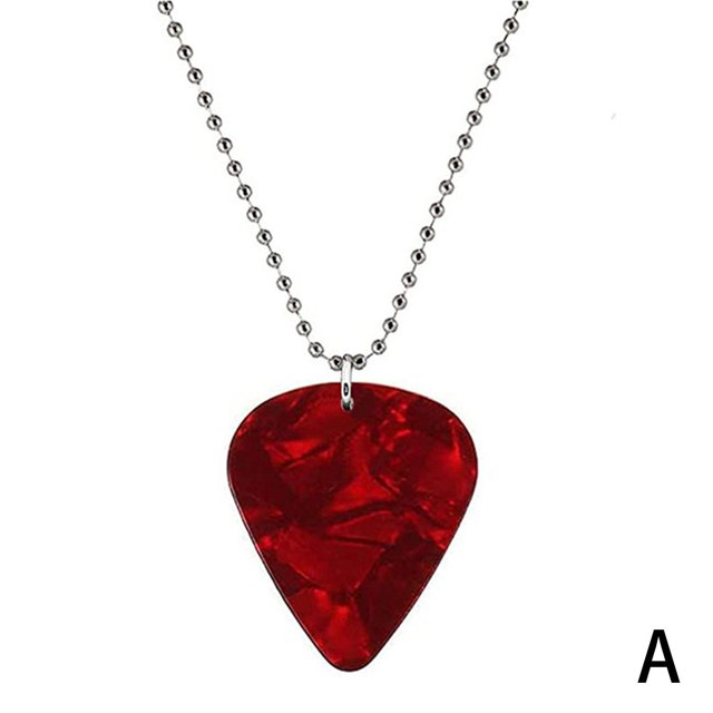 New Necklace Guitar Pick Metal Guitar Pick Bass Instrument Acce Upgrade Pa