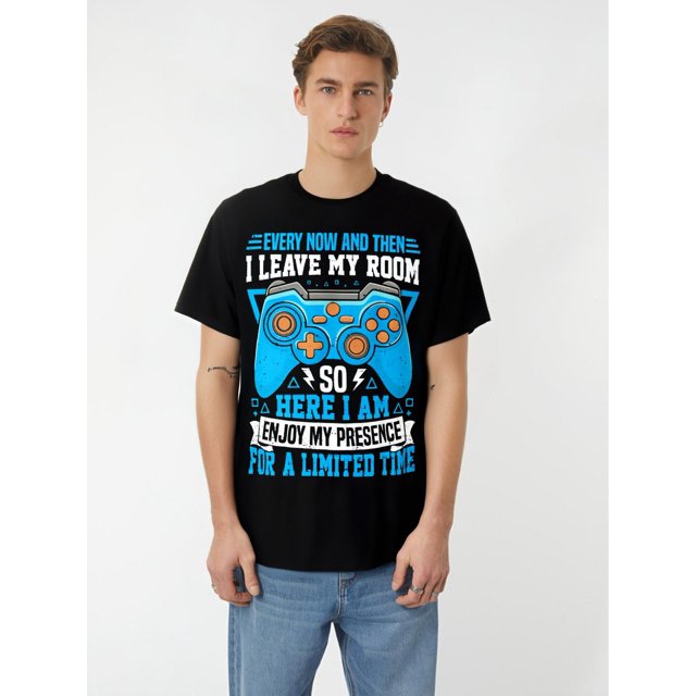 Playera Crusher para HombreMen's 100% Cotton Gamer - Casual Crew Neck, All-Season Printed T-Shirt with Stretch Fabric Tee For Adult, Men, Women, Teen, Teenager, Adolescent, YouthFather's Day, Mothe