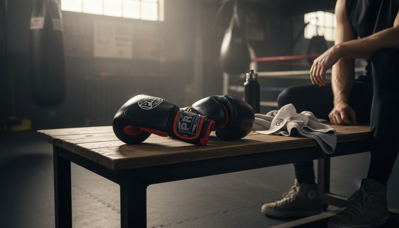 ProBoxing® Leather Boxing Gloves – (Black & Red) (8oz) Training Boxing Gloves for Boxing, MMA, Muay Thai & Sparring – Durable Genuine Leather, Wrist Support, Impact Protection