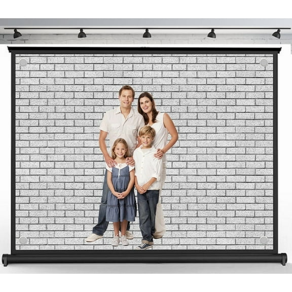 7x5ft Classic Gray Brick Wall Pattern Backdrop Photoshoot Photo Backdrop Nature Scenery Background for Theme Party Wedding Birthday Baby Shower Decoration Banner Photo Booth Props