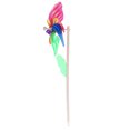 18cm Wood Handheld Plastic Windmill Dot Striped Colorful Wooden Pole ...