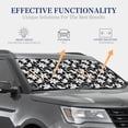 thumbnail image 2 of Lsque Lilies Flowers 2 PCS Windshield Sun Shade | CarFoldable Window Covers | Car Accessories Reflect UV for Universal Cars SUV Truck | Small, 2 of 7