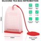 thumbnail image 2 of Paquete de 6 infusores de té de silicona, bolsas de té de hojas sueltas seguras reutilizables, regalo de filtro de colador, kaili Sencillez, 2 of 5