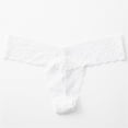 thumbnail image 1 of Tanga sexy de encaje de algodón con entrepierna y cintura baja para mujer, 1 of 6