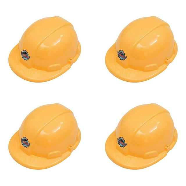 4pcs Engineering Hat Toy Safety Cap Toy Safety Helmet Toy for Kids Children