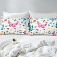 thumbnail image 4 of YST Butterfly Sheet Set For Girls Kids Cute Flower Animal Bed Sheets Set King, Butterfly Decorations Sheets Botanical Flower Pattern 3D Bedding Set, 4 of 5
