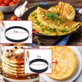 thumbnail image 5 of Minzimin Nonstick with Anti-Scald Handle Round Stainless Steel Egg & Pancake Rings, (2 Count), 5 of 8
