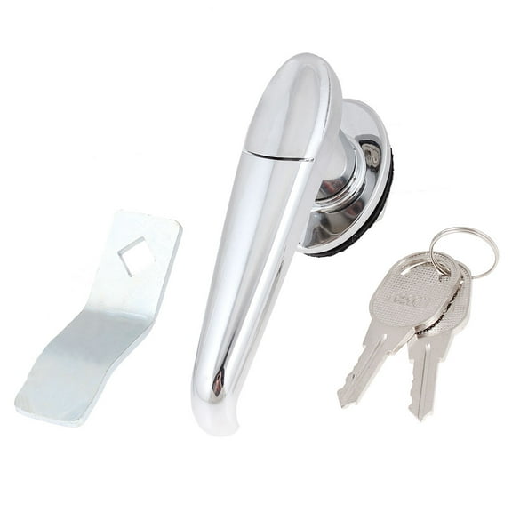 Rotary Handle Recessed Metal Security Lock 4" w 2 Keys for File Cabinet Door