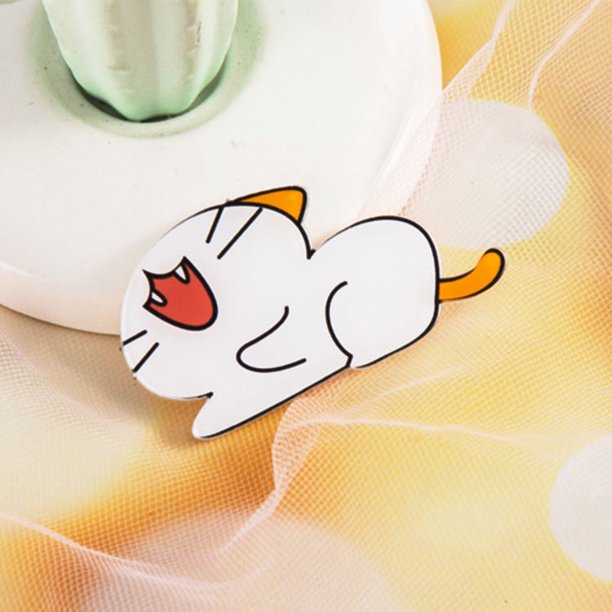 Broche Lindo Gato/Bolsa De Bolígrafo Colgante/Creativo Acrílico Insignia De Dibujos Animados