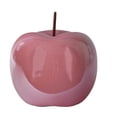thumbnail image 1 of Urban Trends Collection 44348 Pearlescent Ceramic Apple Figurine - Peach, Small, 1 of 1