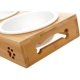thumbnail image 3 of Juego de cuencos de cerámica para gatos con soporte de bambú. Vhermosa LN-2200, 3 of 4
