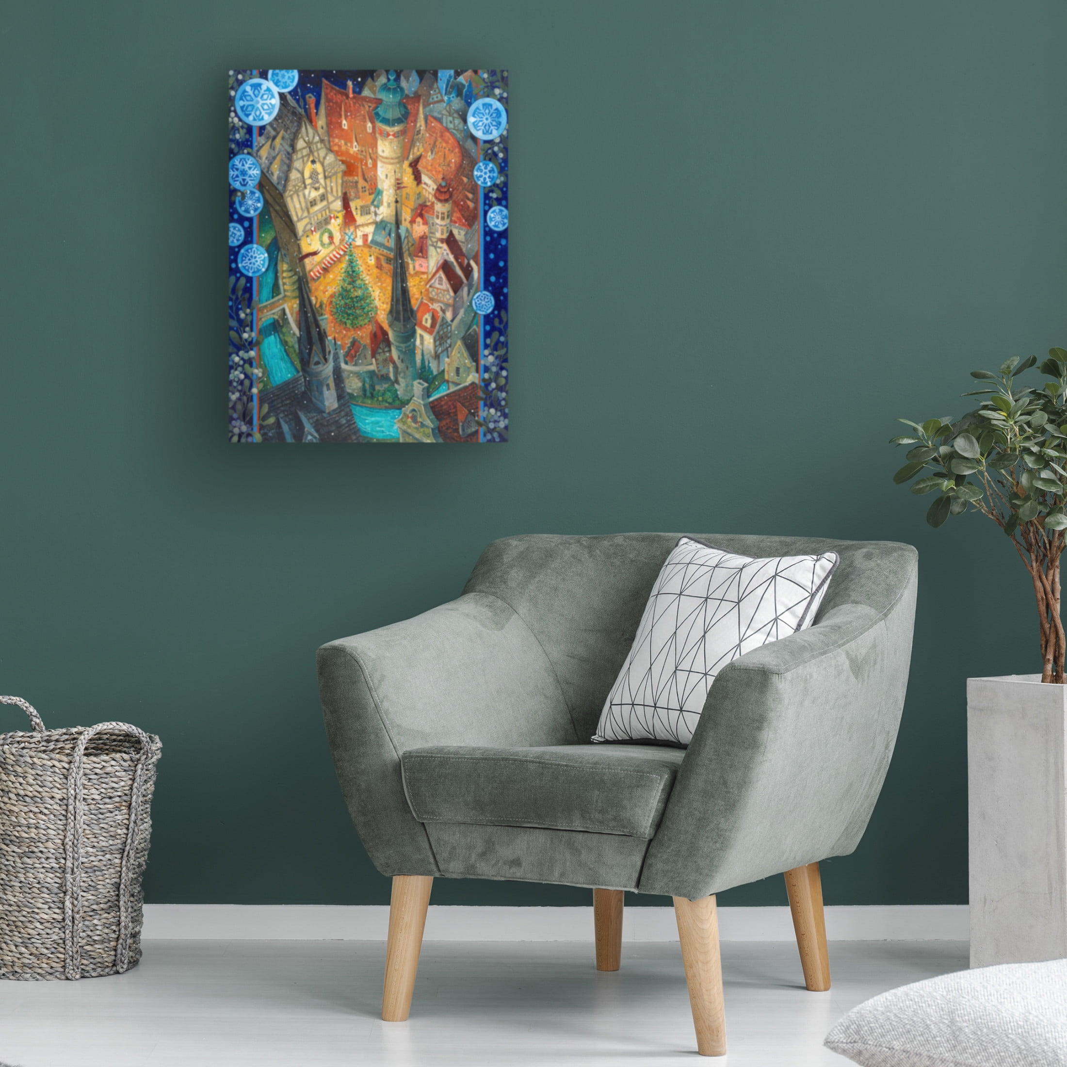 Canvas Wall Art - David Galchutt 'A Silent Night' Wall Art for Living Room, Bedroom, or Office Décor by Trademark Fine Art - 35 x 47 Inches