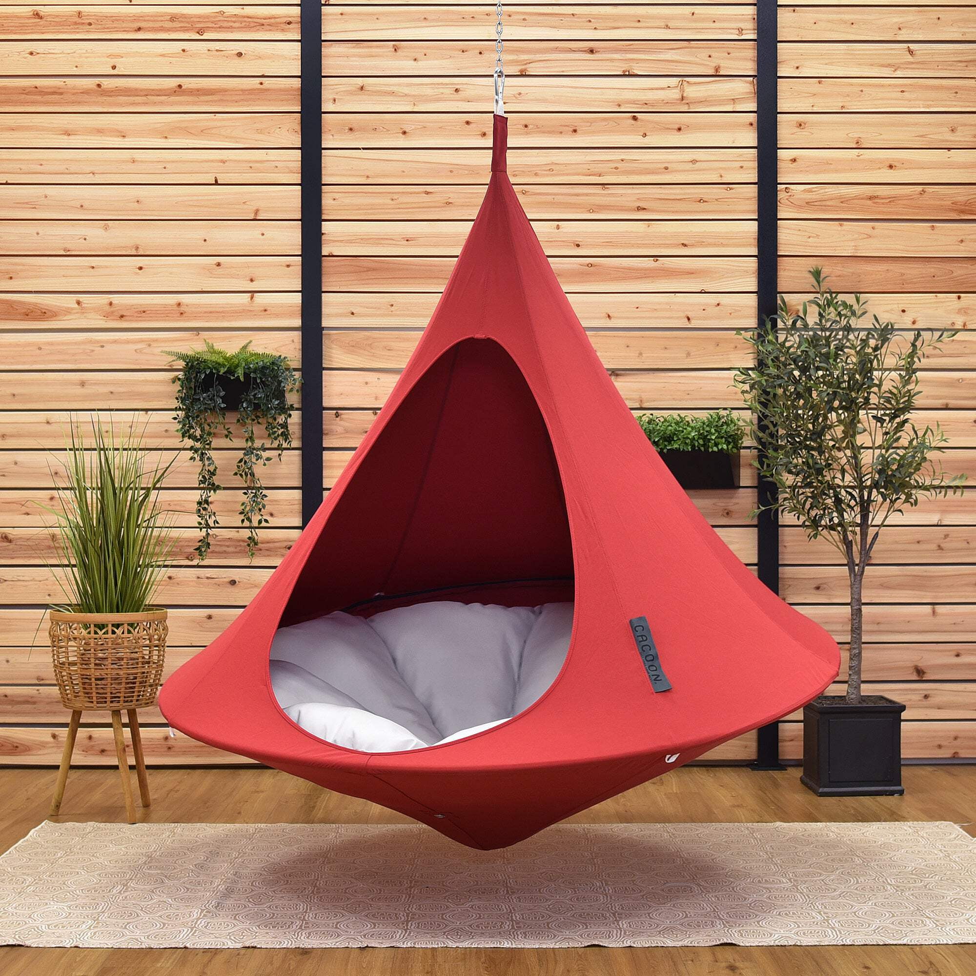 Vivere All Weather Polyester and Cotton Double Hammock Cacoon