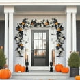 thumbnail image 6 of Moocorvic 5.74 FT Artificial Fall Maple Leaves Garland Thanksgiving Decor for Home, Wedding, Fireplace, Party, Christmas(With Pumpkin), 6 of 7