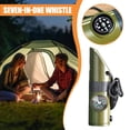 thumbnail image 3 of Emergency Whistle, 7-in-1 Whistle, Loud Whistle With Magnifier LED Flashlight Thermometer, For Outdoor., 3 of 8