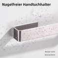 thumbnail image 3 of Bathroom towel rack without drilling stainless steel towel rack self-adhesive bathroom 25 cm, 3 of 5