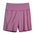 thumbnail image 2 of Bixock Women Pajamas Shorts Loungewear Shorts Sleep Shorts Elastic High Waist Soft Stretchy Daily Indoor Homewear Sleepwear Base Layer Trousers Women Clothings, 2 of 5