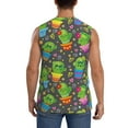 thumbnail image 4 of Pofeuu Cactus In Pots Print Men's Muscle T-Shirt, Sleeveless, Muscle Tank, Classic Muscle Tee Top For Men Casual Sleeveless Muscle T-Shirt Trendy Clothes-Small, 4 of 7