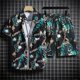 thumbnail image 3 of Conjunto de pantalones cortos para hombre, chándal, camiseta de gran tamaño para hombre, conjuntos cortos, sudaderas blancas, ajuste regular, elástico, oferta, juvenil, emo, 3 of 4