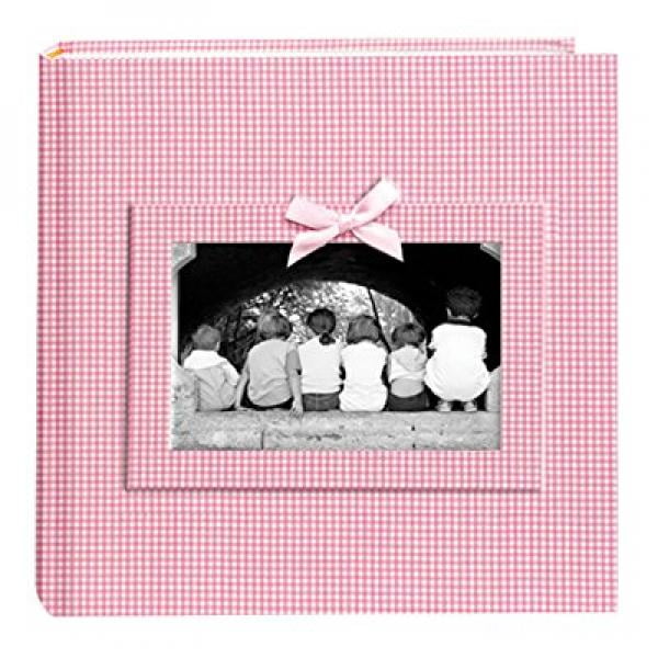 Pioneer Photo Albums EV-246FB/O 200-Pocket Baby Owl Printed Designer Frame Cover Photo Album Pink