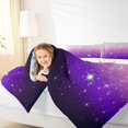thumbnail image 4 of Feelyou Glitter Stars Starry Sky Queen Comforter Set, Romantic Galaxy Fashion Bedding Sets, Teen Adult Kid Reversible Bedding Comforter Set, Ultra Soft Home Decor, 3-Piece, 4 of 8