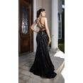 thumbnail image 6 of Women's Royal Queen Beaded Corset Mermaid Gown with Open Back & Crisscross Straps – Sparkly Formal Prom 2026 Dress RQ8209 Black And12 BLACK/NUDE, 6 of 8