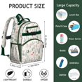 thumbnail image 6 of Waterproof Floral Laptop Backpack, Multi-Layer Compartments, Lightweight Design, Buckle Closure, Ideal Travel or Birthday Gift, 6 of 6