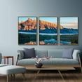 thumbnail image 2 of IDEA4WALL Framed Canvas Wall Art for Living Room, Bedroom Beautiful Nature Norway Landscape Canvas Prints for Modern Home Decoration Ready to Hang - 24"x36"x3 Panels, 2 of 4