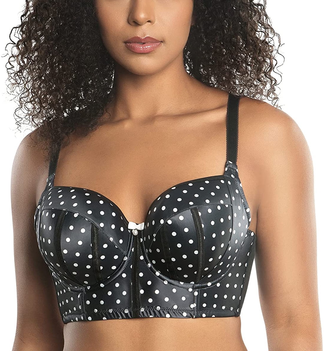 PARFAIT Women's Charlotte Longline Bra - Black Dot - 32DD