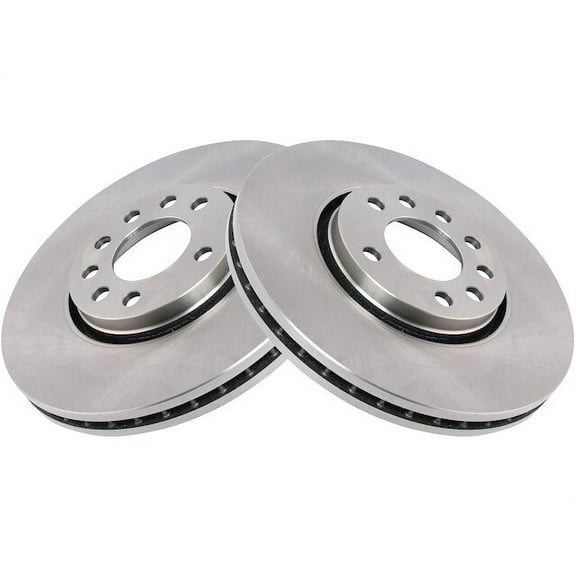 Front Brake Rotor Set 2 Piece - Compatible with 2003 - 2011 Saab 9-3 2004 2005 2006 2007 2008 2009 2010