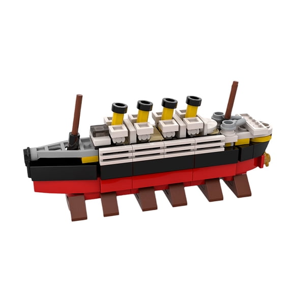 Yigebebe Creative Titaniced City Ship Sunk Boat Bricks Movie Model Building Blocks Toys for Children Boys Gifts Toy City