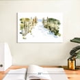 thumbnail image 3 of Elephant Stock Beach Impressions I Wall Art - Horizontal Canvas Wall Art - Living Room Wall Decor - Abstract Canvas - Blue And Green Decor By Emma Caroline - 12" x 8", 3 of 8