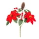 thumbnail image 2 of Ramo Artificial De Plástico Ramo De Flores Artificiales De Piña Navideña De 33x26cm Con Flores Rojas Y Bayas Decorativas Para Decorar El Hogar (1 Unidad) Rkxzt, 2 of 8