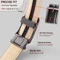 thumbnail image 7 of GAEKEAO Men’s Ratchet Belt Adjustable Leather Belt with Auto Lock Buckle Trim to Fit and Gift Box, 7 of 7